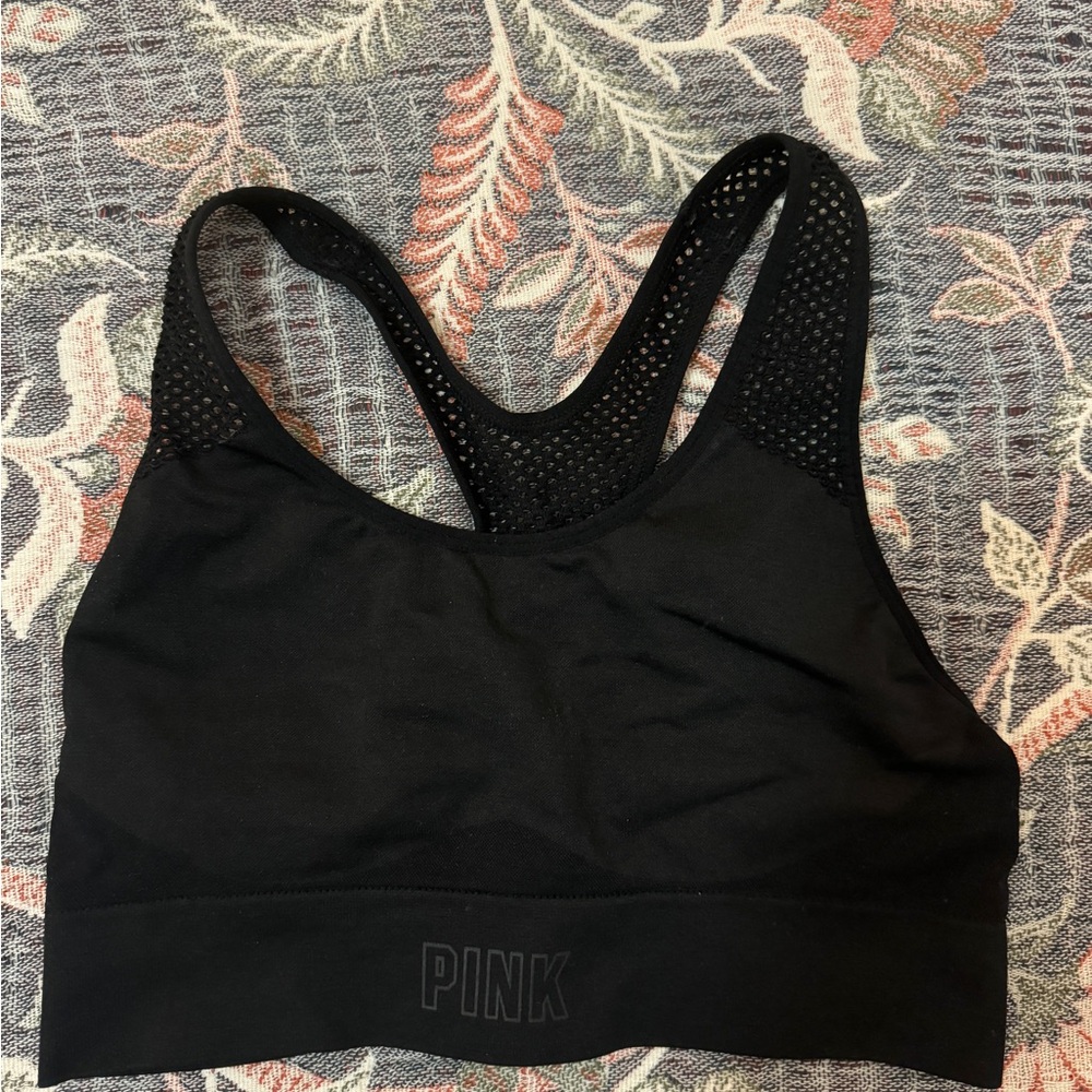 PINK Victoria's Secret Black Sports Bra
